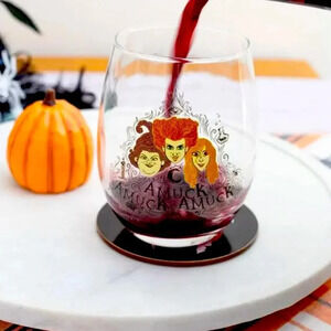 🤍New Disney Hocus Pocus  & Amuck Stemless Glass Set🤍